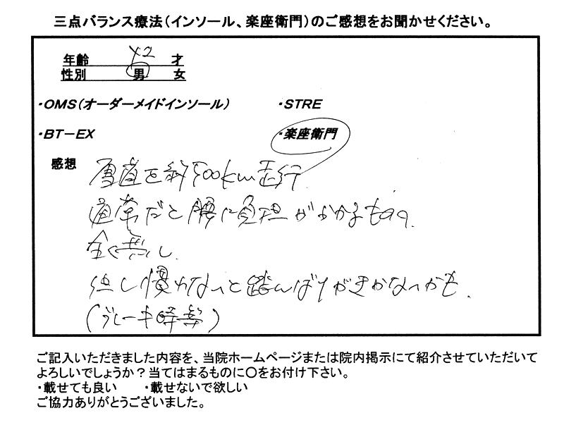 楽座衛門の感想