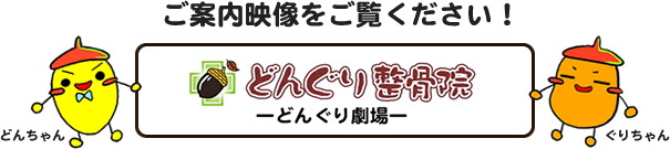 ご案内映像をご覧ください！どんぐり整骨院 ―どんぐり劇場―